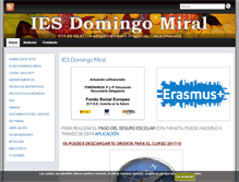 Tablet Screenshot of iesdomingomiral.com